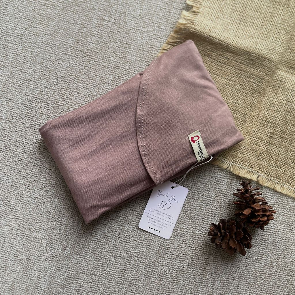 Hanania Hijab Zhia EXTRA LARGE Pashmina Oval Inner Leher Jumbo Syar'i Kaos Rayon Cooltech | Pashmina