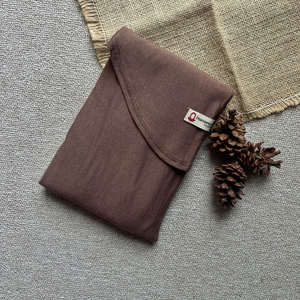 Hanania Hijab Zhia EXTRA LARGE Pashmina Oval Inner Leher Jumbo Syar'i Kaos Rayon Cooltech | Pashmina