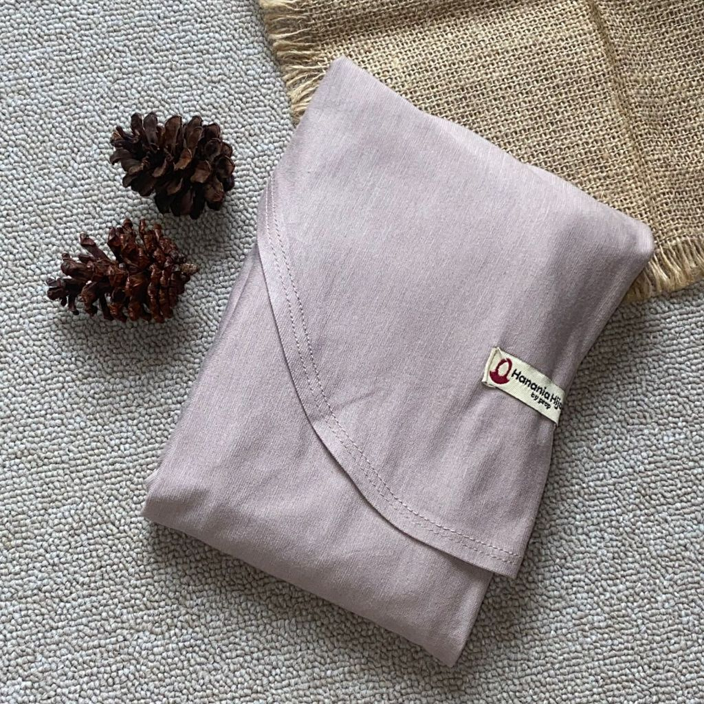 Hanania Hijab - Aldera Pashban Pashmina Bandana Kaos Oval Tali Syar'i Rayon Cooltech Premium | Pashmina Bandana Oval Kaos Rayon Cooltech