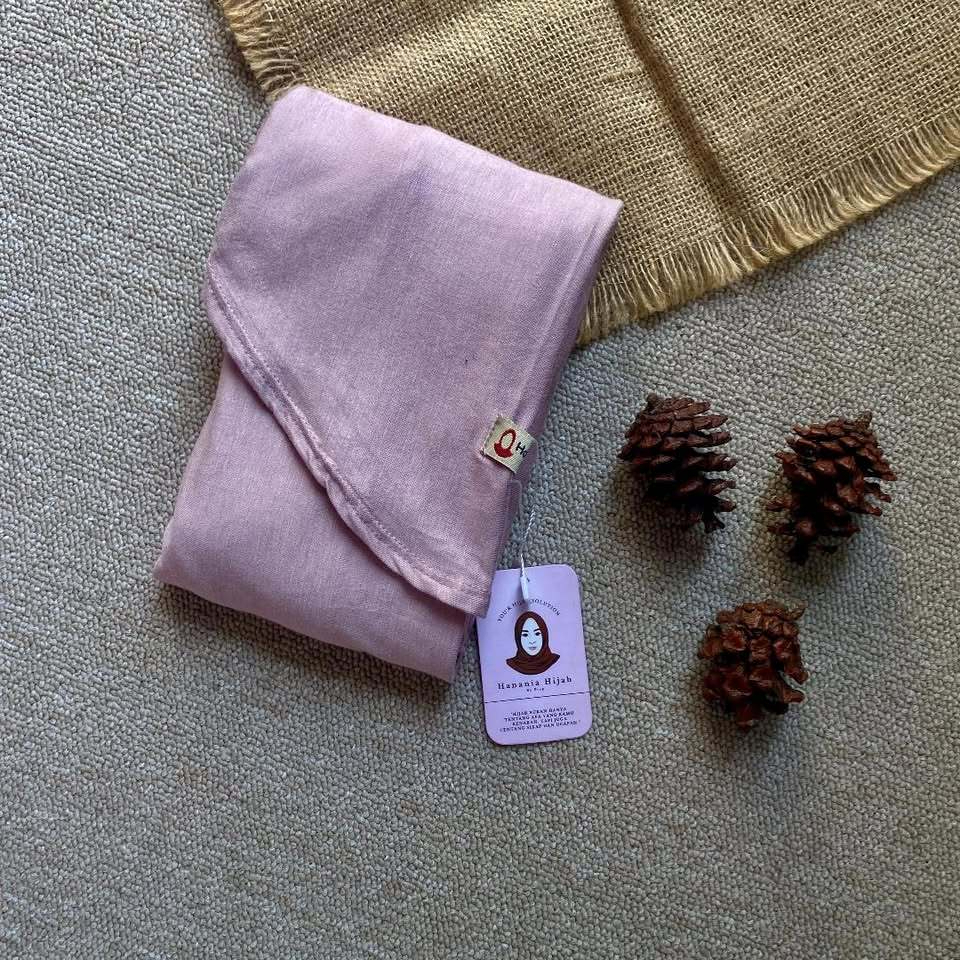 Hanania Hijab | Zhia Pashmina Oval Inner Leher Kaos Rayon Cooltech | Pashmina Meleyot Instan 2In1