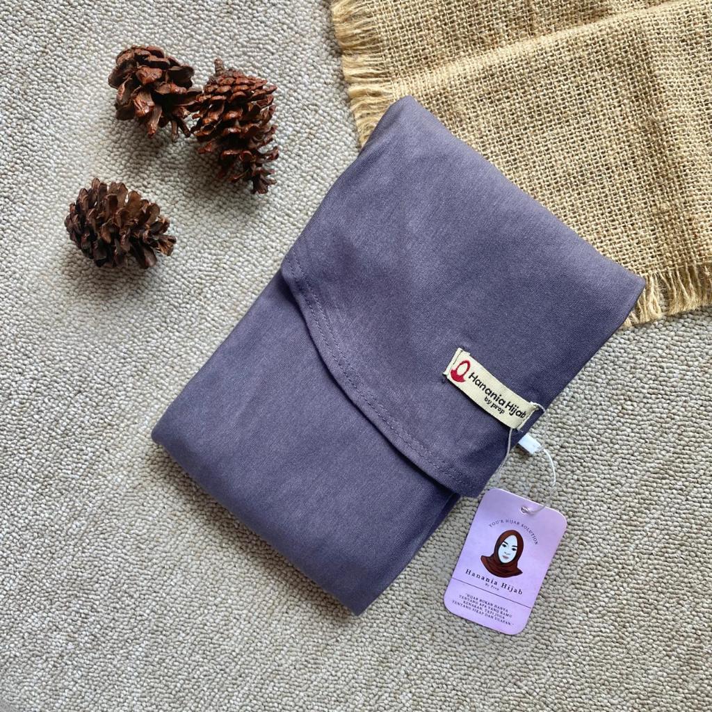 Hanania Hijab - Clara Pashmina Kaos Oval Rayon Premium | Pashmina Oval Meleyot Bahan Cotton Rayon