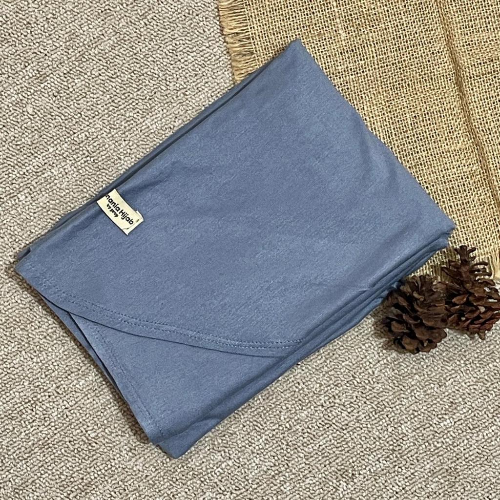 Hanania Hijab - Clara Pashmina Kaos Oval Rayon Premium | Pashmina Oval Meleyot Bahan Cotton Rayon