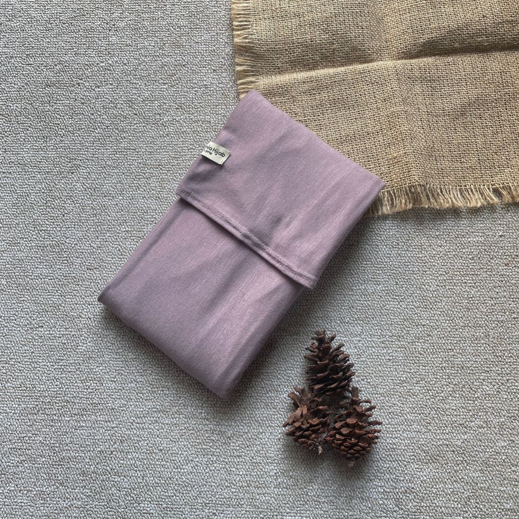 Hanania Hijab | Zhia Pashmina Oval Inner Leher Kaos Rayon Cooltech | Pashmina Meleyot Instan 2In1