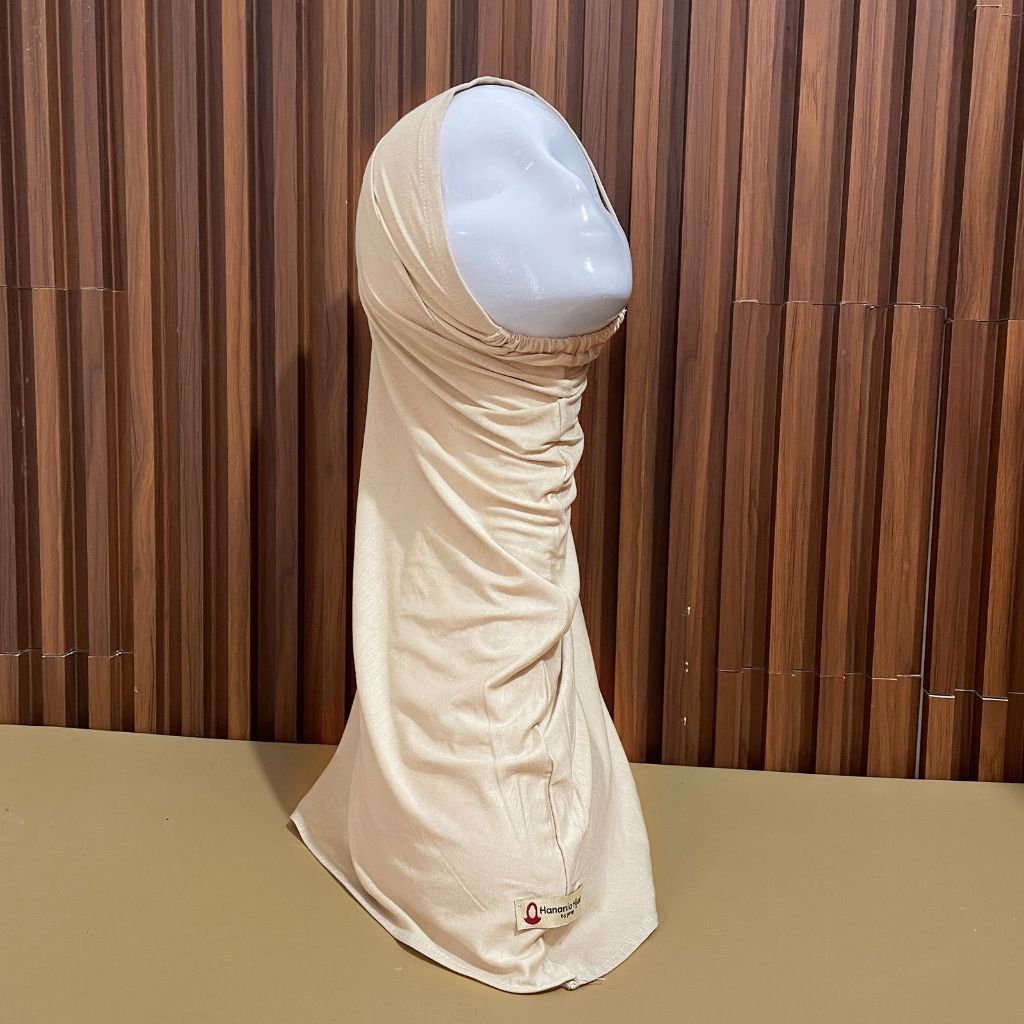 Hanania Hijab - Bergo Instan Padel Size L Karet Dagu Softpad Rayon Airflow Cooltech