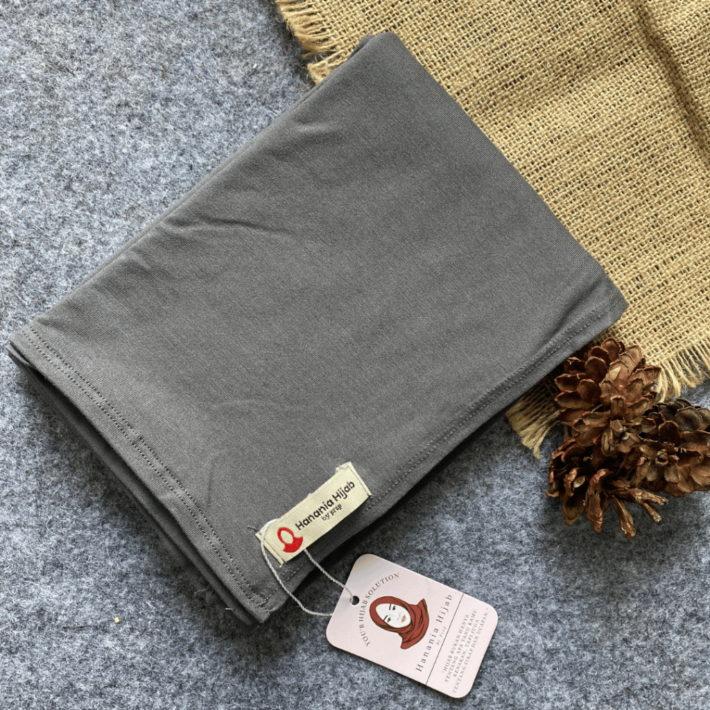 Hanania Hijab - Aldera Pashban Pashmina Bandana Kaos Oval Tali Syar'i Rayon Cooltech Premium | Pashmina Bandana Oval Kaos Rayon Cooltech