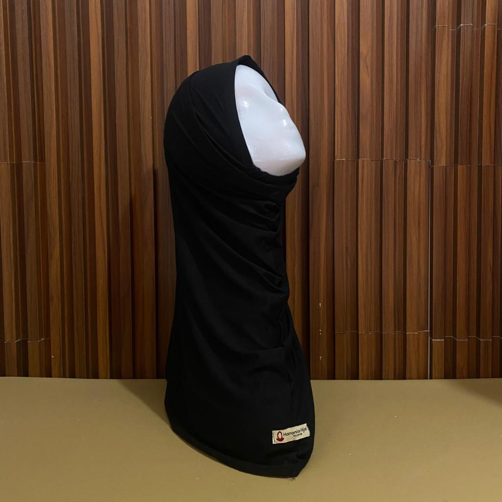 Hanania Hijab - Bergo Instan Padel Size L Karet Dagu Softpad Rayon Airflow Cooltech