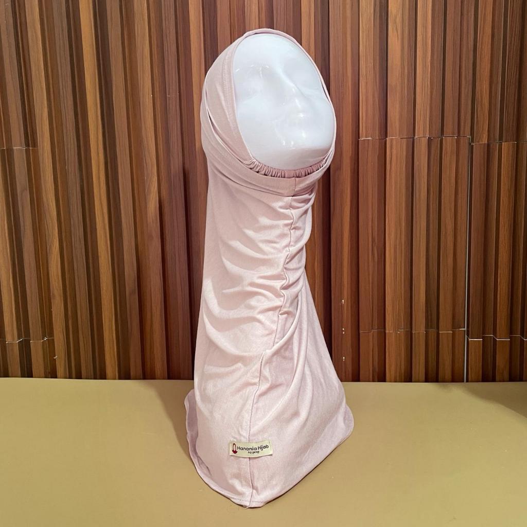 Hanania Hijab - Bergo Instan Padel Size S Karet Dagu Softpad Rayon Cooltech