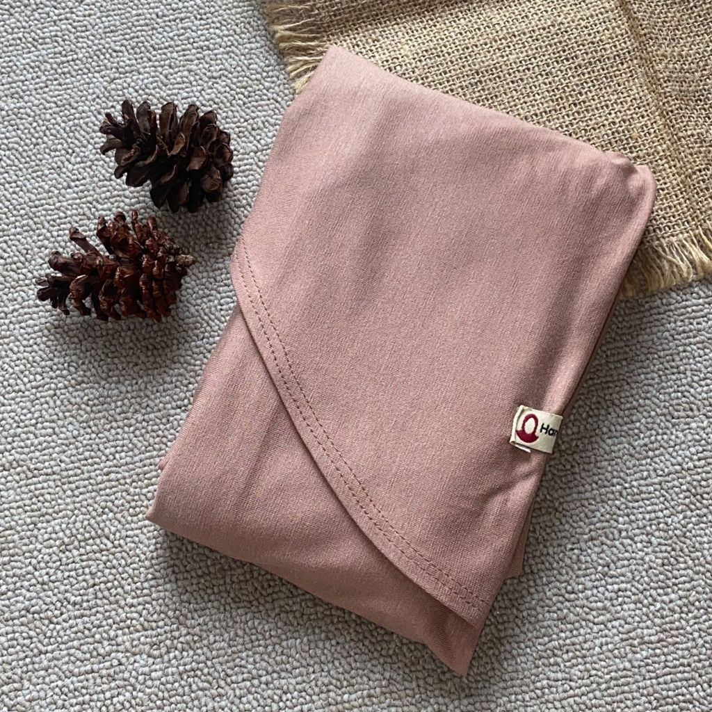 Hanania Hijab - Clara Pashmina Kaos Oval Rayon Premium | Pashmina Oval Meleyot Bahan Cotton Rayon