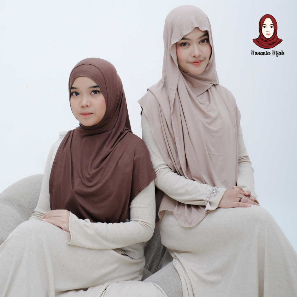 Hanania Hijab - Kiandra L Bamboo Pashmina Oval Syar'i Rayon Bamboo Premium | Pashmina Oval Meleyot L Rayon Bamboo